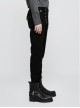 Gothic Military Uniform Black Men's Trousers