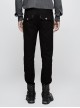 Gothic Military Uniform Black Men's Trousers