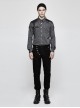 Gothic Military Uniform Black Men's Trousers