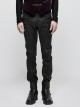 Chinese Style Embroidery Gothic Black Retro Jacquard Men's Pants