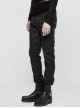 Chinese Style Embroidery Gothic Black Retro Jacquard Men's Pants
