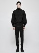 Chinese Style Embroidery Gothic Black Retro Jacquard Men's Pants