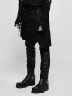 Punk Black Men's Gothic Irregular Suede Skirt