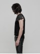 Punk Black Armor Style Men's Gothic Short Sleeves T-Shirt