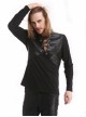 Black Warrior Style Men's Gothic Long Sleeves T-Shirt
