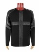 Black Rivet Punk Gothic Male Long Sleeve T-shirt