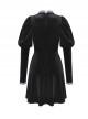 Doll Black Sweet Punk Daily Long Sleeve Dress