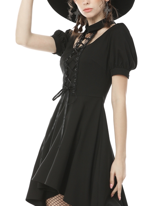 punk cocktail dress H&R LONDON CHERRY Black COCKTAIL 50s PINUP RETRO VINTAGE PUNK PROM PARTY DRESS