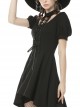 Street Punk Cocktail Front Short Back Long Hem Short Sleeve Dress