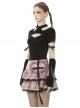 Punk Street Sexy Hollow Out Fashion Black Slim Short Sleeve T-shirt