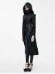 Steampunk Dark Detachable Hat Hooded Women's Medium Length Windbreaker