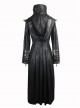 Steampunk Dark Detachable Hat Hooded Women's Medium Length Windbreaker