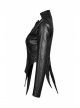 Gothic Black Punk Women's Irregular Shaped PU Leather Jacket