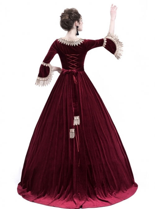 red marie antoinette dress Rococo Rococo Costumes Dress Red Marie Antoinette Costume Ball Gown