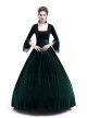 Victorian Green Velvet Marie Antoinette Queen Theatrical Ball Dress