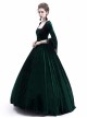 Victorian Green Velvet Marie Antoinette Queen Theatrical Ball Dress