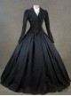 Gothic Victorian Black Jacket Winter Costume Dress