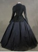 Gothic Victorian Black Jacket Winter Costume Dress