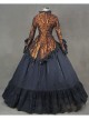 Vintage Romantic Gothic Long Trumpet Sleeves Victorian Dress