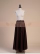 Victorian Palace Style Retro Gothic Cotton And Linen High Waist Big Hem Skirt