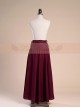 Victorian Palace Style Retro Gothic Cotton And Linen High Waist Big Hem Skirt