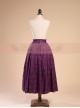 Victorian Retro Jacquard High Waist Big Hem Skirt