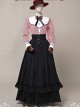 Victorian Retro Slim Fit Flounced Long Style Super Big Hem Skirt