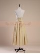 Victoria Palace Style Retro High Girdle Beige Big Hem Skirt