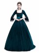 Blue Velvet Marie Antoinette Queen Theatrical Ball Dress