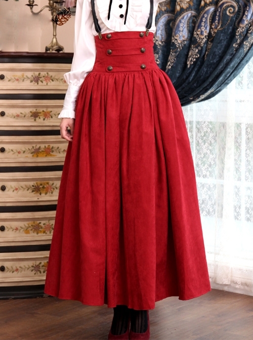 Court Victoria High Waist Band Closure With A large hem skirt