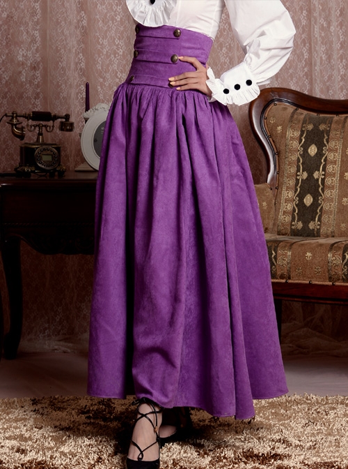 Court Victoria High Waist Band Closure With A large hem skirt