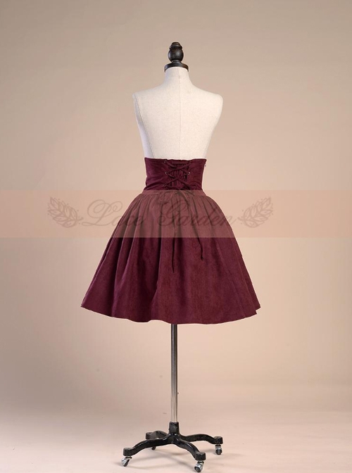 Palace Style Retro Victorian High Girdle Big Hem Skirt