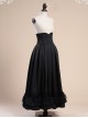 Retro Victoria Girdle Black Big Lower Hem Flounced Skirt