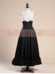 Retro Victoria Girdle Black Big Lower Hem Flounced Skirt