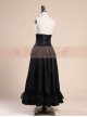 Retro Victoria Girdle Black Big Lower Hem Flounced Skirt