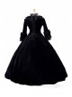 Gothic Victorian Black Velvet Ball Gowns