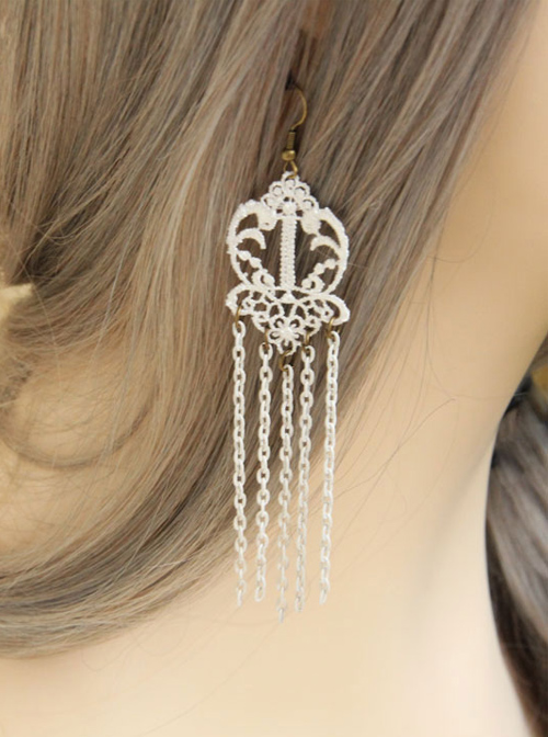 White Earring