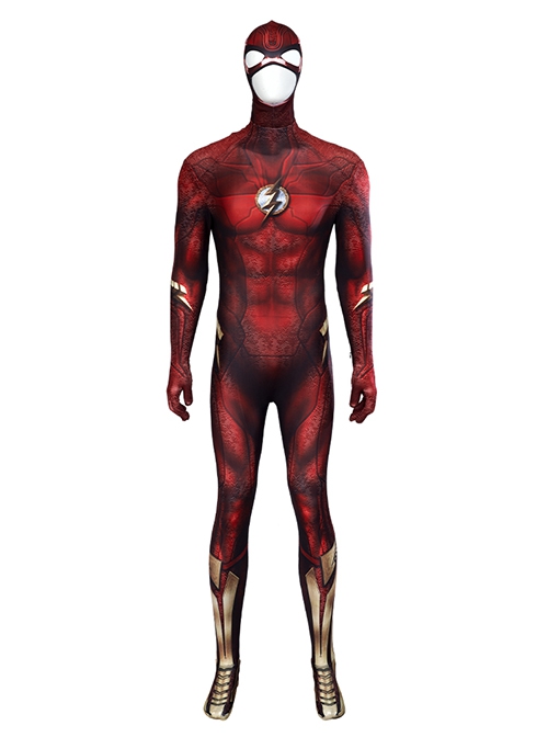 The Flash Barry Allen The Flash Halloween Cosplay Costume Bodysuit ...