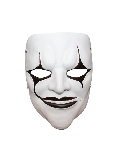 Afgift ryste Myre New Wave Heavy Metal Band Slipknot Zipper Mouth Same Paragraph White Mask  Halloween Party Masquerade Adult Horror Full Face Resin Mask - Magic  Wardrobes