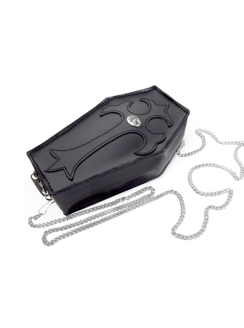 Coffin Purse Gothic Bag with a harness